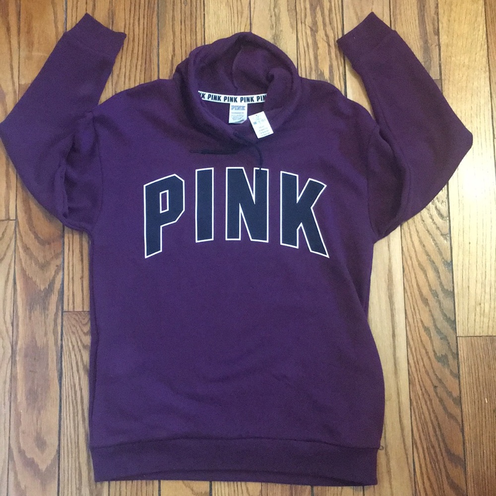 PINK cowl neck pullover